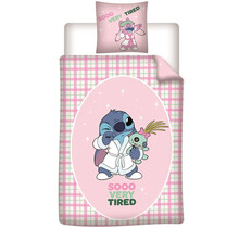 Disney Lilo & Stitch Dekbedovertrek Very Tired - 140 x 200 + 65 x 65 cm - Polykatoen