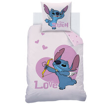 Disney Lilo & Stitch Dekbedovertrek Cupidon - 140 x 200 + 63 x 63 cm - Katoen