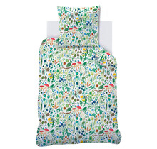 Wee Blue Bell Dekbedovertrek Fauna Flora - 140 x 200 + 63 x 63 cm - Katoen