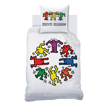 Keith Haring Dekbedovertrek Party - 140 x 200 + 63 x 63 cm - Katoen