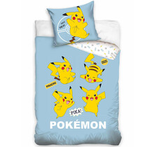 Pokemon Dekbedovertrek, Pika! - Eenpersoons - 140 x 200 cm / 70 x 90 cm - Katoen