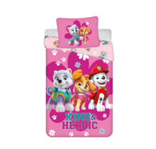 Paw Patrol dekbedovertrek, Heroic - Eenpersoons - 140 x 200 cm / 60 x 80 cm - Katoen