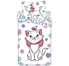Disney Aristocats Dekbedovertrek, Flowers - Eenpersoons 140 x 200 + 70 x 90 cm - Katoen