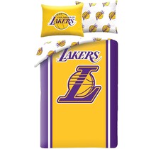 LA Lakers Dekbedovertrek, Logo - Eenpersoons - 140 x 200 + 70 x 90 cm - Polyester