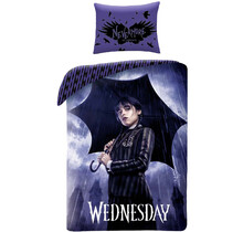 Wednesday Dekbedovertrek, Dark Forces - Eenpersoons - 140 x 200 cm + 70 x 90 cm - Katoen