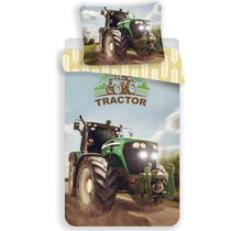 Sweet Home Dekbedovertrek, Tractor - Eenpersoons - 140 x 200 cm / 70 x 90 cm - Katoen
