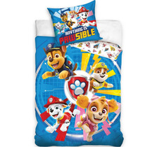 PAW Patrol Dekbedovertrek, Anything is Pawsible - Eenpersoons - 140 x 200 + 65 x 65 cm - Polykatoen