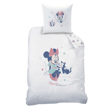 Disney Minnie Mouse Dekbedovertrek, Little Friend - 140 x 200 cm + 63 x 63 cm - Katoen