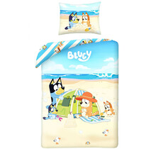 Bluey Dekbedovertrek, Beach - Eenpersoons - 140 x 200 + 70 x 90 cm  - Katoen