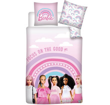 Barbie Dekbedovertrek, Focus - Eenpersoons - 140 x 200 + 65 x 65 cm - Katoen