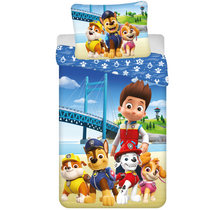 PAW Patrol Dekbedovertrek, Brug - Eenpersoons - 140 x 200 + 70 x 90 cm  - Katoen