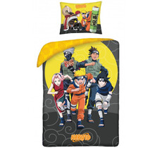 Naruto Dekbedovertrek,  Ninja Fight - 140 x 200 cm + 70 x90 cm - Katoen