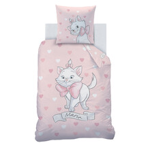 Disney Aristocats Dekbedovertrek, Love - 140 x 200 cm + 63 x 63 cm - Katoen