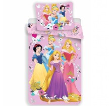 Disney Princess Pink - Dekbedovertrek - Eenpersoons - 140 x 200 cm - Multi