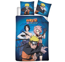 Naruto Dekbedovertrek, Ninja - 140 x 200 cm / 63 x 63 cm - Polyester