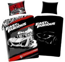 The Fast and the Furious Dekbedovertrek Race - Glow in the Dark - 140 x 200 + 70 x 90 cm - Katoen