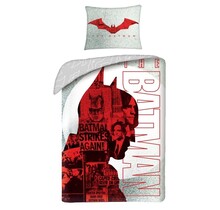 Batman Dekbedovertrek, Caped Crusader - 140x200 cm / 70 x 90 cm - Katoen
