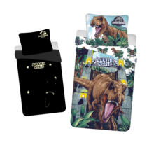 Jurassic World Dekbedovertrek, Roar Glow in the Dark - 140 x 200 cm + 70 x 90 cm - Katoen