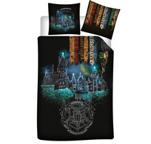 Harry Potter Dekbedovertrek, Tovenarij - 140 x 200 cm + 63 x 63 cm - Polyester