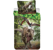 Jurassic World dekbedovertrek Forest - 140 x 200 cm + 70 x 90 cm - Polyester