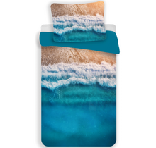 Beach Dekbedovertrek, Tropical Holiday - 140 x 200 + 70 x 90 cm - Polyester