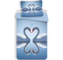 Animal Pictures Dekbedovertrek, Zwaan - 140 x 200 + 70 x 90 cm - Polyester