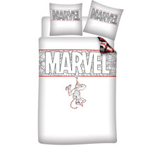 Marvel Comics Dekbedovertrek, Spider Man - 140 x 200 + 65 x 65 cm - Biologisch Katoen