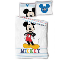 Disney Mickey Mouse Dekbedovertrek - 140 x 200 + 65 x 65 cm - Biologisch Katoen