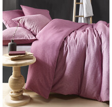 De Witte Lietaer Dekbedovertrek, Tarbot Lila - 140 x 200/220 cm + 60 x 70 cm - 100% katoen, flanel