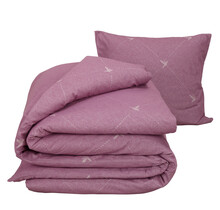 Dekbedovertrek Piper 100% katoen Flanel Lilac 140x220 + 60x70