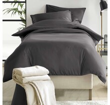 De Witte Lietaer Dekbedovertrek Katoen Satijn, Olivia Ebony - 140 x 200/220 + 60 x 70 cm