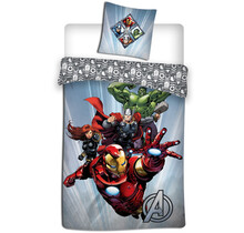 Marvel Avengers Dekbedovertrek - 140 x 200 cm + 63 x 63 cm - Polyester