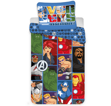 Marvel Avengers Dekbedovertrek Cartoon - 140 x 200 cm + 70 x 90 cm - Polyester