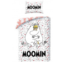 Moomin Dekbedovertrek, Trollvinter - Eenpersoons - 140 x 200 cm + 50 x 70 cm - Katoen