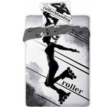Sport Dekbedovertrek Rollerblade - 140x200 + 70x90cm - 100% katoen