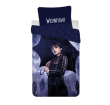 Wednesday Dekbedovertrek, Rain - Eenpersoons - 140 x 200 cm / 70 x 90 cm - Katoen