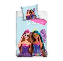 Barbie Dekbedovertrek, Smile - Eenpersoons - 140 x 200 + 60 x 70 cm - Katoen