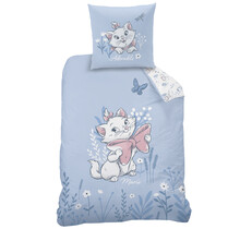 Disney Aristocats Dekbedovertrek, Spring - Eenpersoons -140 x 200 + 63 x 63 cm - Katoen