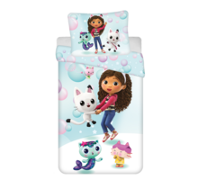 Gabby's Dollhouse dekbedovertrek Bubbles - 140 x 200 cm / 70 x 90 cm - Polyester