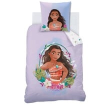 Disney Vaiana Dekbedovertrek, Island - Eenpersoons - 140 x 200 + 63 x 63 cm - Katoen