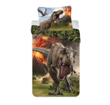Jurassic World Dekbedovertrek, Vulkaan - 140 x 200 + 70 x 90 cm - Katoen