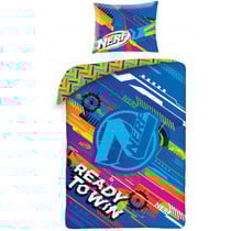 Nerf Dekbedovertrek, Ready to Win - 140 x 200 + 70 x 90 cm - Katoen
