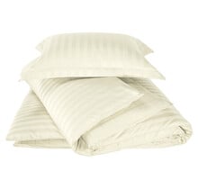 De Witte Lietaer Dekbedovertrek Katoen Satijn, Zygo Ivory - 140 x 220 + 60 x 70 cm