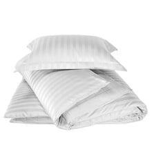 De Witte Lietaer Dekbedovertrek Katoen Satijn, Zygo White - 140 x 220 + 60 x 70 cm