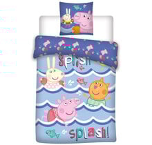 Peppa Pig Dekbedovertrek Splash - 140 x 200 cm / 65 x 65 cm - Polykatoen