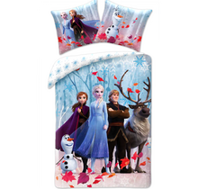 Disney Frozen Dekbedovertrek Snow - 140 x 200 cm + 50 x 70 cm - Katoen
