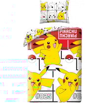 Pokémon Dekbedovertrek, #025 - 140 x 200 cm + 70 x 90 cm - Katoen