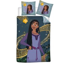 Disney Wish dekbedovertrek, Star - Eenpersoons - 140 x 200 cm / 63 x 63 cm - Polycotton