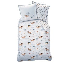 Matt & Rose Dekbedovertrek, Waf Waf - 140 x 200 cm + 63 x 63 cm - Katoen