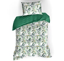 De Witte Lietaer Dekbedovertrek Katoen, Salix Deep Jungle - 140 x 200/220 + 60 x 70 cm
